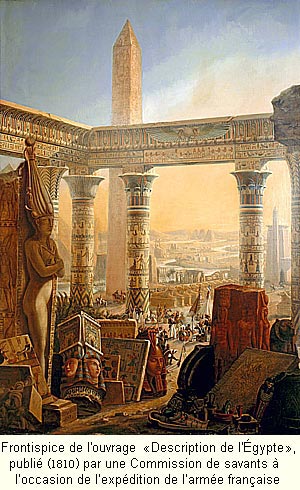 Frontispice de l'ouvrage « Description de l'gypte », publi  l'occasion de l'Expdition d'gypte